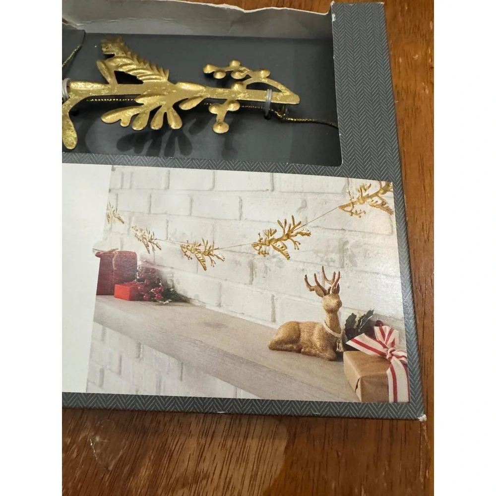Threshold Gold Branch Snowflake Retired Garland 6ft Decorative Holiday Accent
